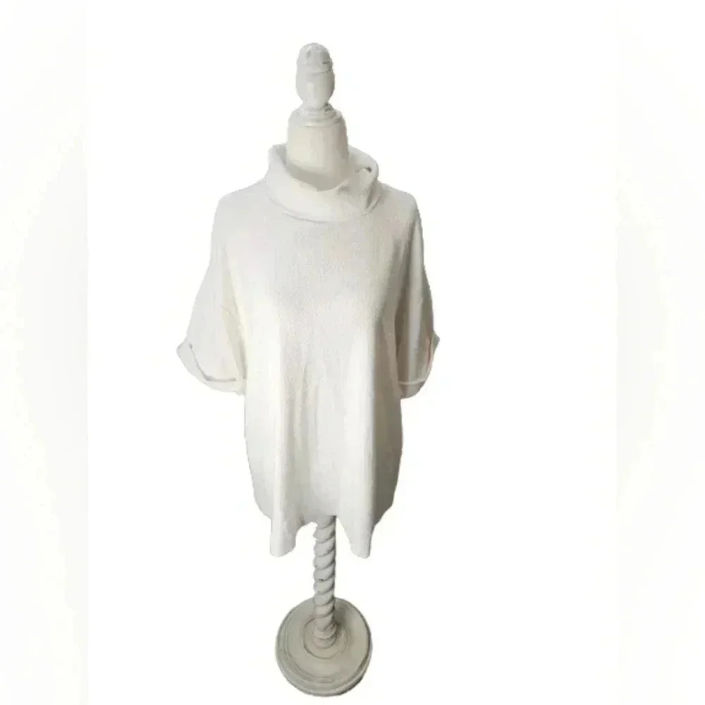 Hatch Cream Turtleneck Maternity Top Size 1 S/M Soft Knit Oversized